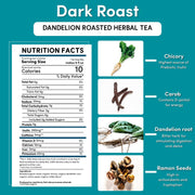 Teeccino Dandelion Dark Roast Roasted Herbal Tea Herbal Tea