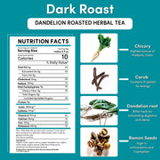 Teeccino Dandelion Dark Roast Roasted Herbal Tea Herbal Tea