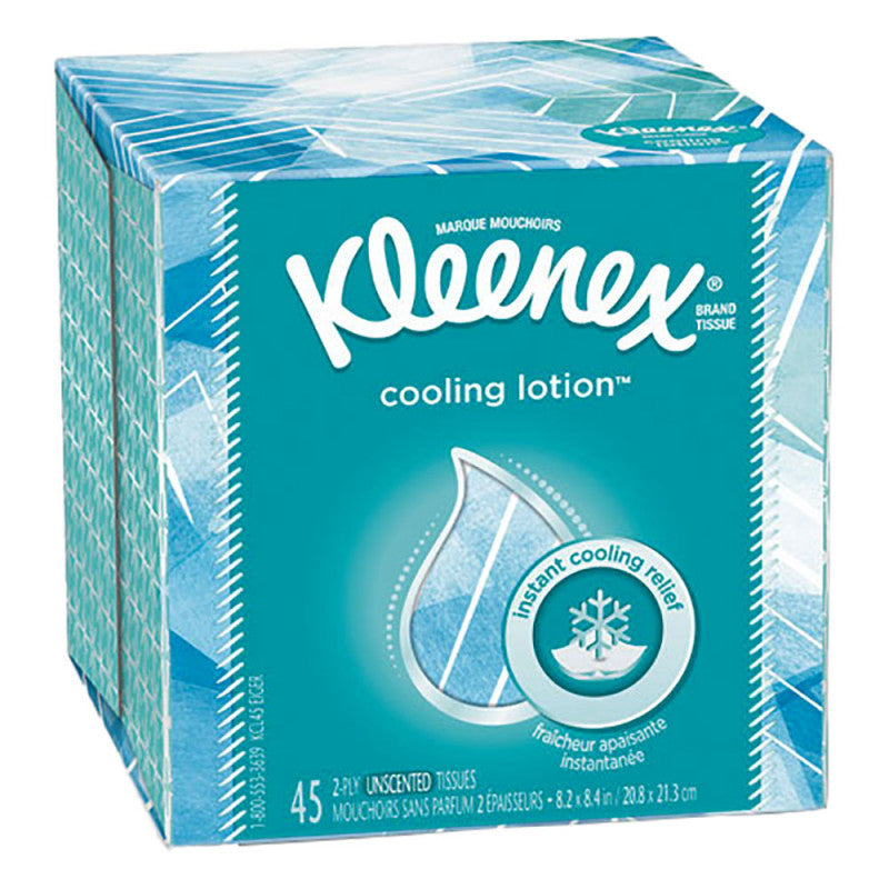 Kleenex Kleenex Cooling Lotion Tissue Unscented Facial Tissues - 45ct Facial Tissues Dark Cyan