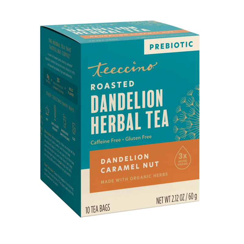 Teeccino Dandelion Caramel Nut Roasted Herbal Tea Herbal Tea