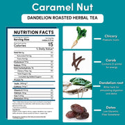 Teeccino Dandelion Caramel Nut Roasted Herbal Tea Herbal Tea