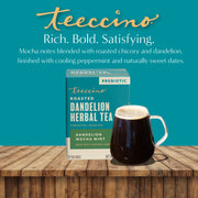 Teeccino Dandelion Mocha Mint Roasted Herbal Tea Herbal Tea