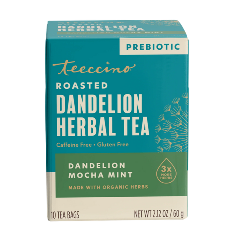 Teeccino Dandelion Mocha Mint Roasted Herbal Tea Herbal Tea