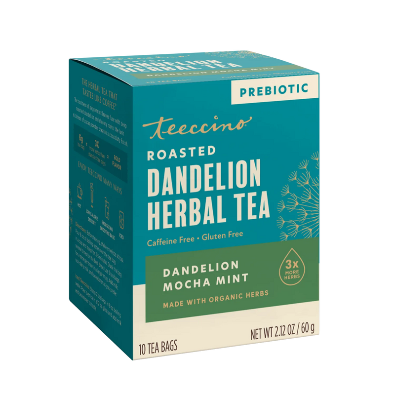 Teeccino Dandelion Mocha Mint Roasted Herbal Tea Herbal Tea