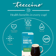 Teeccino Dandelion Mocha Mint Roasted Herbal Tea Herbal Tea