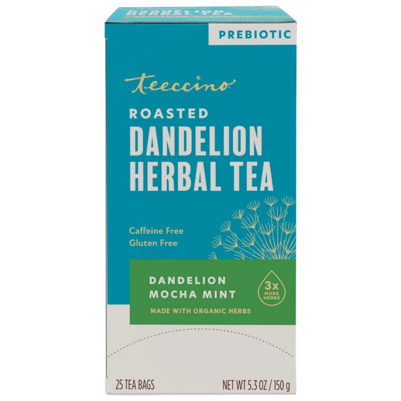 Teeccino Dandelion Mocha Mint Roasted Herbal Tea Herbal Tea