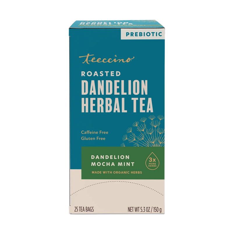 Teeccino Dandelion Mocha Mint Roasted Herbal Tea Herbal Tea