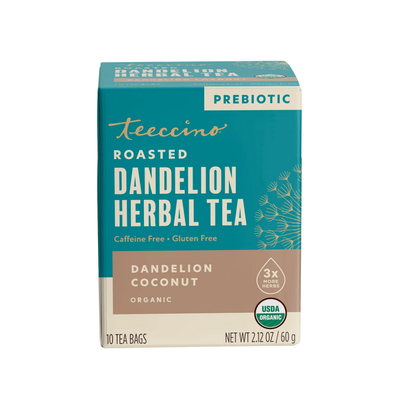 Teeccino Dandelion Coconut Roasted Herbal Tea Herbal Tea