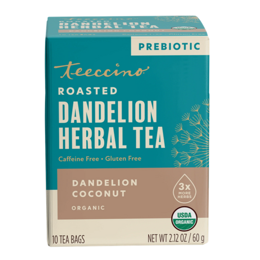 Teeccino Dandelion Coconut Roasted Herbal Tea Herbal Tea
