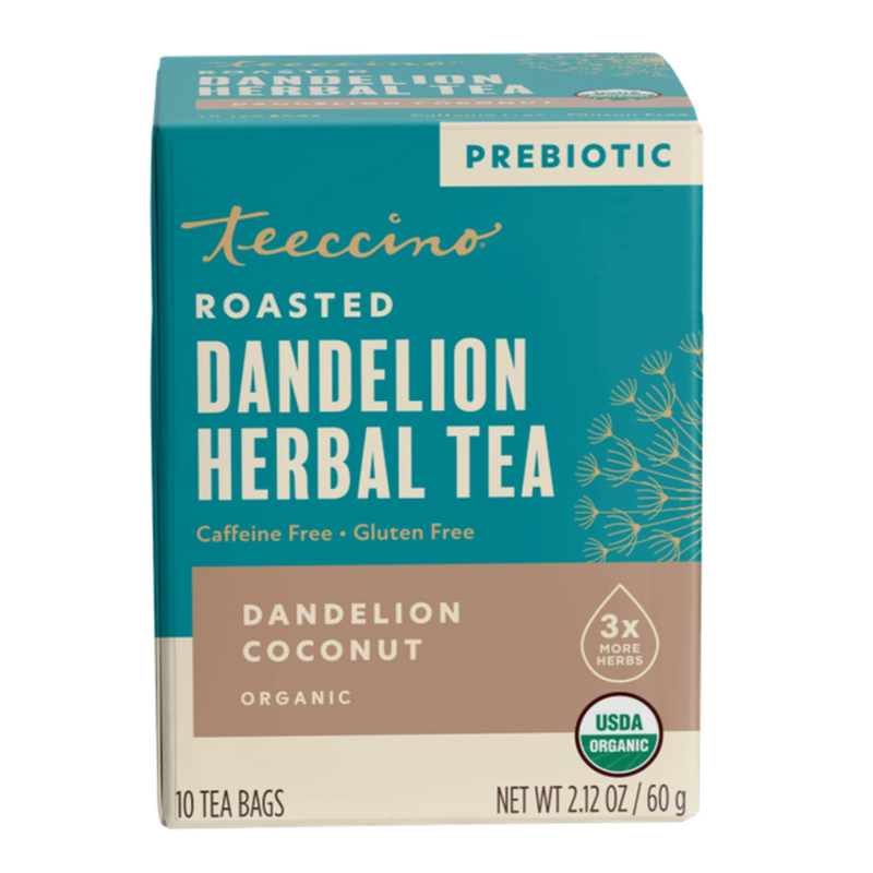 Teeccino Dandelion Coconut Roasted Herbal Tea Herbal Tea