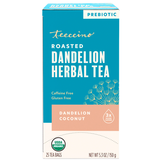 Teeccino Dandelion Coconut Roasted Herbal Tea Herbal Tea