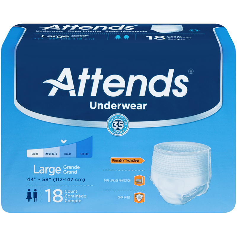 Attends Attends Underwear, Extra Absorbency, Large Underwear