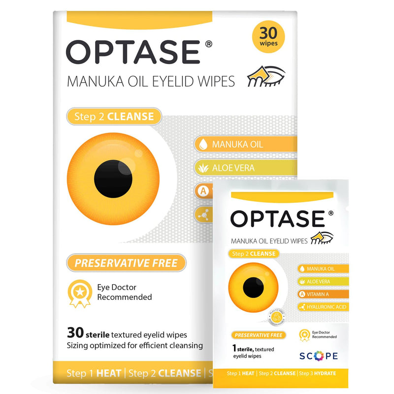 Optase Manuka Oil Eyelid Wipes