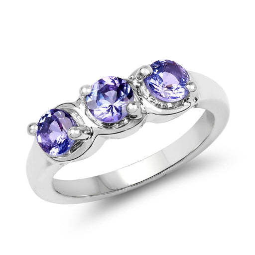Bids.com 1.05 Carat Genuine Tanzanite .925 Sterling Silver Ring Rings