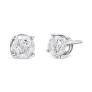 Bids.com 14K White Gold 3/4 Cttw Lab Grown Diamond 4-Prong Classic Stud Earrings (F-G Color, VS2-SI1 Clarity) Earrings