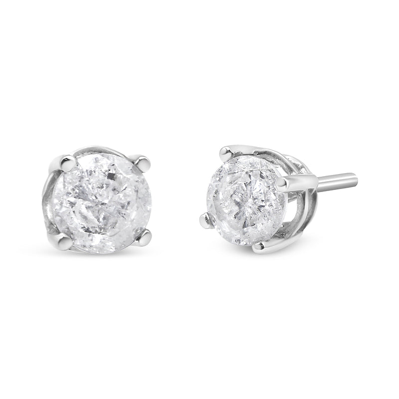 Bids.com 14K White Gold 3/4 Cttw Lab Grown Diamond 4-Prong Classic Stud Earrings (F-G Color, VS2-SI1 Clarity) Earrings