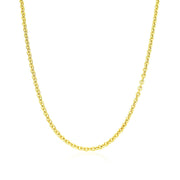 Bids.com 14k Yellow Gold Forsantina Lite Cable Link Chain 1.9mm Necklaces
