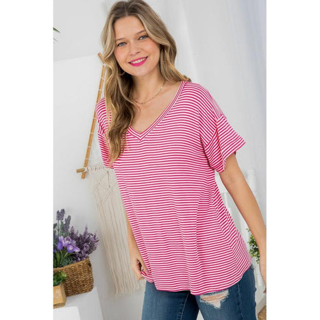 Pin Stripe Boxy Top