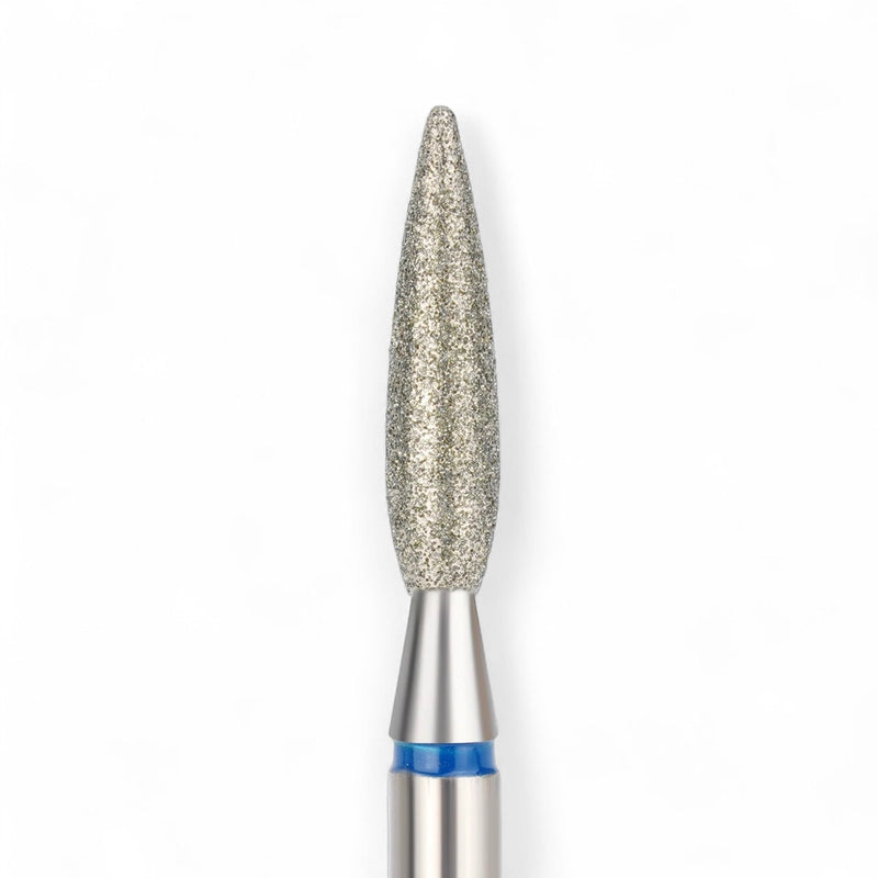 nbmsupply Elite Embrace Professional 2.3*10 mm Flame Nail Drill Bit Blue