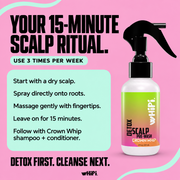 Whipi Co Detox – Crown Whip Scalp Pre-Wash Light Pink 4 oz,1 oz,4 oz Bag Refill