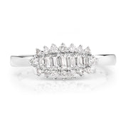Bids.com 0.37 Carat Genuine White Diamond 14K White Gold Ring (E-F Color, VS-SI Clarity) Rings