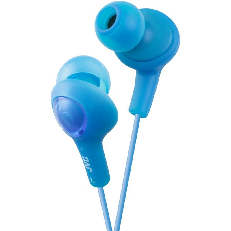 JVC JVC Hafx5a Gumy Plus Earbuds Blue Headphones White Smoke