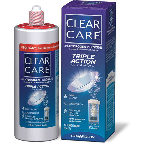 Clear Care Clear Care Triple Action Cleaning And Disinfecting Solution Jewelry Cleaning & Care