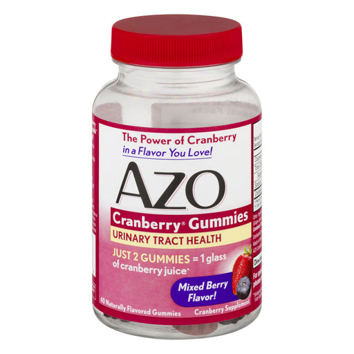 Azo Azo Cranberry Gummies Urinary Tract Health Mixed Berry Vitamins & Supplements
