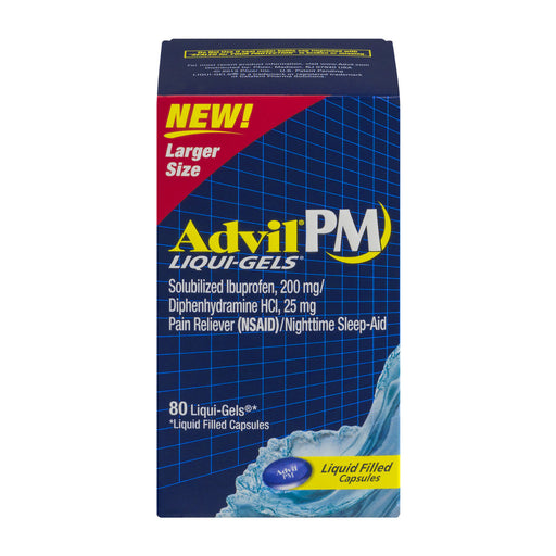Advil Advil PM Liqui-Gels Pain Reliever/Nighttime Sleep Aid Liquid Filled Capsules - Ibuprofen (NSAID) Health & Beauty