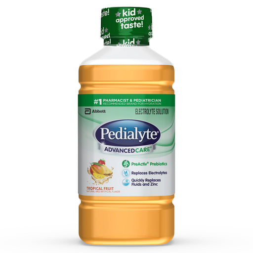Pedialyte Pedialyte Advanced Care Tropical Fruit Electrolyte Solution, 33.8 Fl Oz Juice