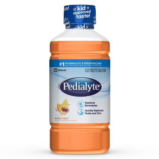 Pedialyte Pedialyte Electrolyte Solution Mixed Fruit Ready-to-Drink 1.1 Qt Bottles Fruits & Vegetables