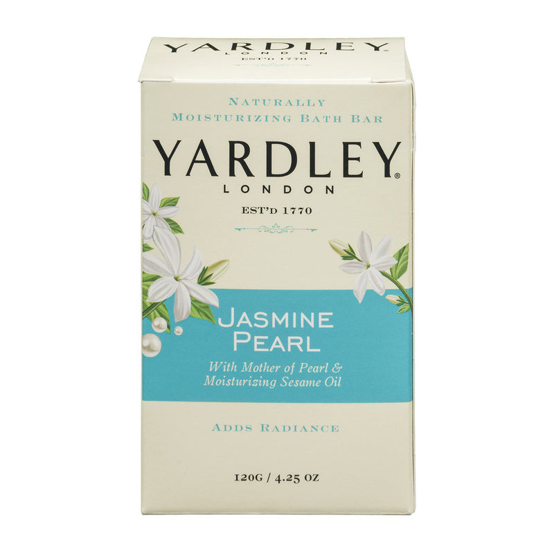 Yardley Yardley London Naturally Moisturizing Bath Bar Jasmine Pearl Bath & Body Light Gray