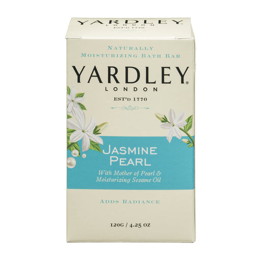 Yardley Yardley London Naturally Moisturizing Bath Bar Jasmine Pearl Bath & Body Light Gray