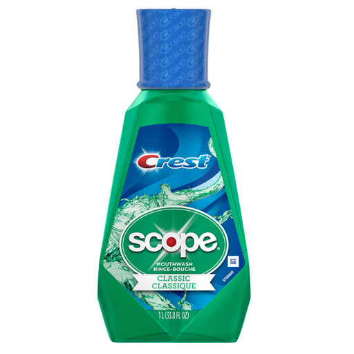 Crest Crest Scope Mouthwash, Original Mint, Classic 33.8 Fl Oz Mouthwash