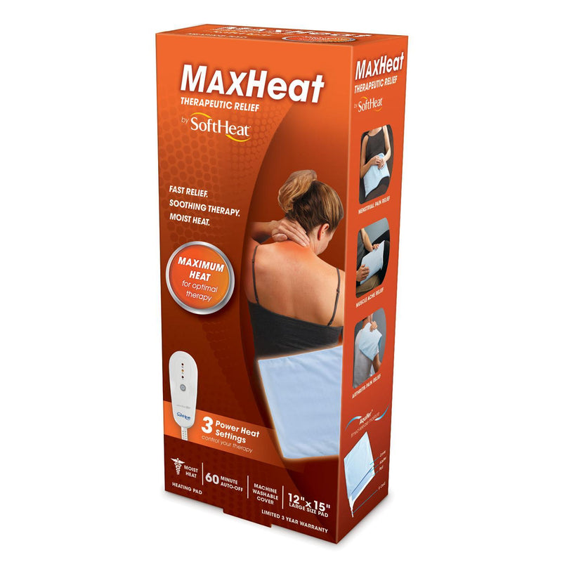 Softheat Softheat Max Heating Pad, Therapeutic Relief Personal Care White Smoke