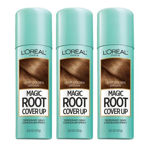 L'oreal L'oreal Paris Magic Root Cover Up Temporary Gray Concealer Spray Light Golden Brown, 2 Oz Hair Color