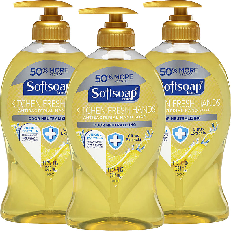 Softsoap Softsoap Antibacterial Hand Soap Pump, Kitchen Fresh Hands – 11.25 Fl Oz Dish Detergent & Soap