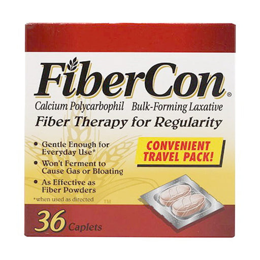 FiberCon FiberCon Therapy For Regularity, Caplets, Travel Pack Personal Care