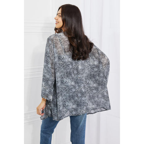 Melody Snake Print Chiffon Kimono