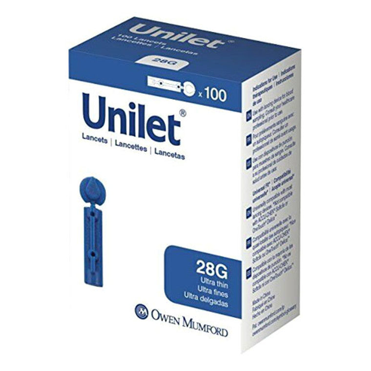 Unilet Unilet Lancets 28G Ultra Thin 100Ct Medicine Cabinets