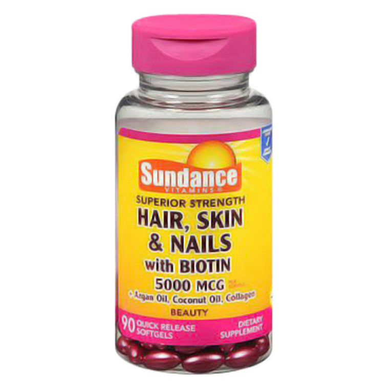 Sundance Sundance Hair Skin & Nails With Biotin Softgels 5000 Mcg Nails