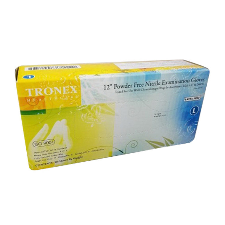 Tronex Health Care Tronex Health Care Nitrile Gloves – Powder-Free, Textured (Large) Gloves & Mittens