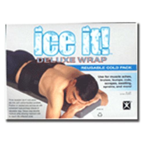 Ice It Ice It Deluxe Wrap System With Cover And Strap, By Battle Creek Equipment Cold Pack, 9 X 20 Inches Health Care