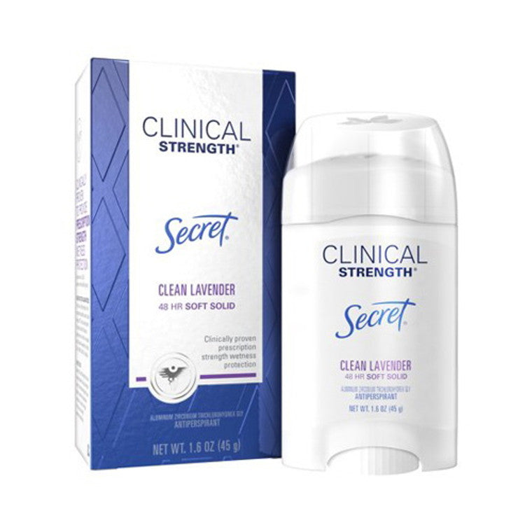 Secret Secret Clinical Strength Advanced Solid Antiperspirant And Deodorant, Ooh-La-La Lavender Scent - 1.6 Oz Deodorant