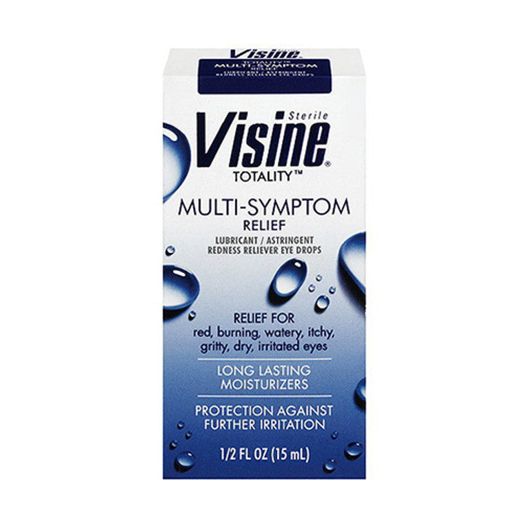 Visine Visine TOTALITY Multi-Symptom Relief Lubricant/Astringent/Redness Reliever Eye Drops, 0.5 Fl. Oz Personal Care