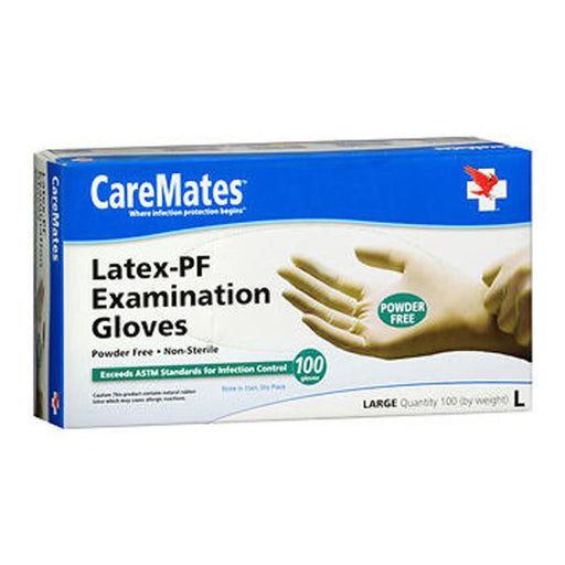 Caremates Caremates™ Medical Grade Vinyl Gloves – Powder-Free (Large, 100 Count) Gloves & Mittens
