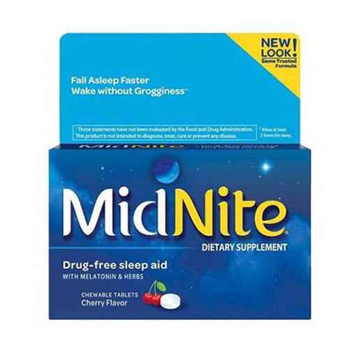 MidNite Sleep Aid MidNite Sleep Aid Dietary Supplement Cherry Flavor - 10 Chewable Medicine Cabinets