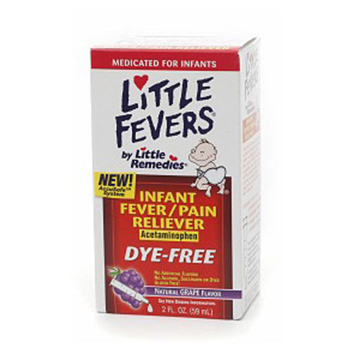 Little Fevers Little Fevers Remedies Infant Fever + Pain Reliever Grape Flavor Health & Beauty Light Gray
