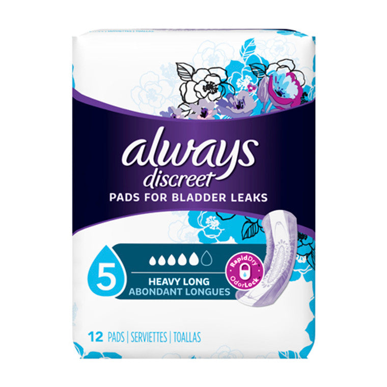 Always Discreet Always Discreet Maximum Absorbency Long Length Incontinence Pads Personal Care