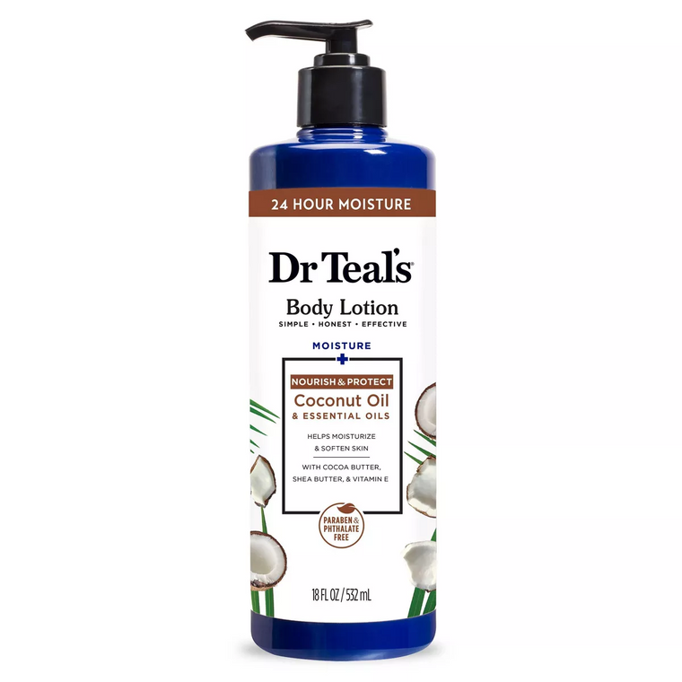 Dr Teal's Dr Teal's Moisture + Nourishing Coconut Oil Body Lotion 18 Fl Oz Lotion & Moisturizer